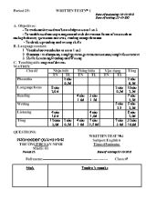Giáo án Tiếng Anh Lớp 6 - Tiết 25 Kiểm tra 1 tiết - Năm học 2015-2016